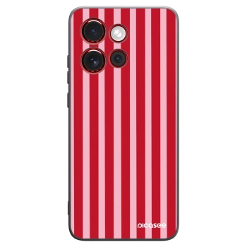 Picasee husă neagră din silicon pentru Motorola Edge 60 Neo 5G - Lines red
