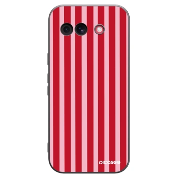 Picasee husă neagră din silicon pentru Google Pixel 10a - Lines red