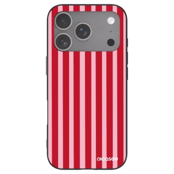 Picasee husă neagră din silicon pentru Apple iPhone 18 Pro - Lines red