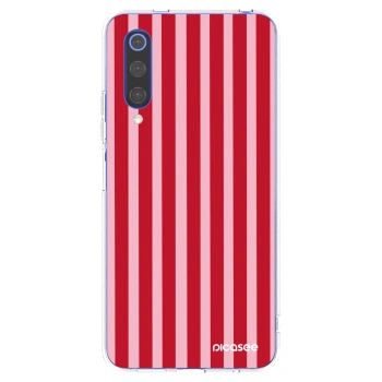 Picasee husă transparentă din silicon pentru Xiaomi Mi 9 SE - Lines red