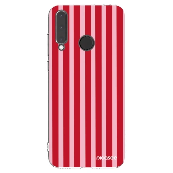 Picasee husă transparentă din silicon pentru Honor 20 Lite - Lines red