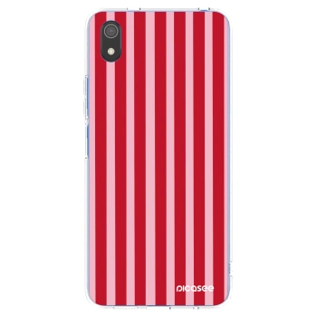 Picasee husă transparentă din silicon pentru Xiaomi Redmi 7A - Lines red