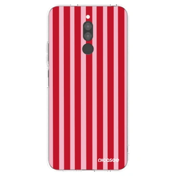 Picasee husă transparentă din silicon pentru Xiaomi Redmi 8 - Lines red