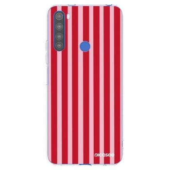Picasee husă transparentă din silicon pentru Xiaomi Redmi Note 8T - Lines red
