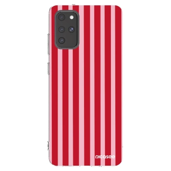 Picasee husă transparentă din silicon pentru Samsung Galaxy S20+ G985F - Lines red