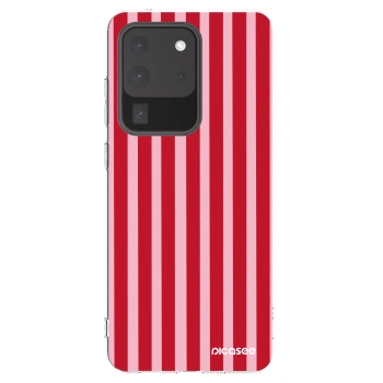 Picasee husă transparentă din silicon pentru Samsung Galaxy S20 Ultra 5G G988F - Lines red