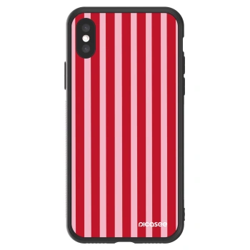 Picasee ULTIMATE CASE pentru Apple iPhone X/XS - Lines red