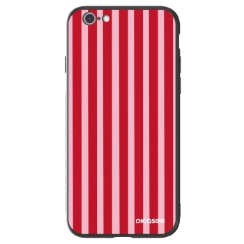 Husă pentru Apple iPhone 6/6S - Lines red