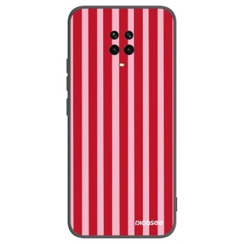 Picasee husă neagră din silicon pentru Xiaomi Redmi Note 9 Pro - Lines red