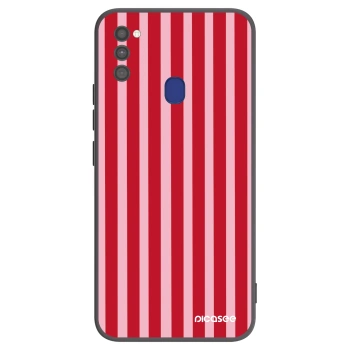 Husă pentru Samsung Galaxy M21 M215F - Lines red