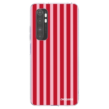 Picasee husă transparentă din silicon pentru Xiaomi Mi Note 10 Lite - Lines red