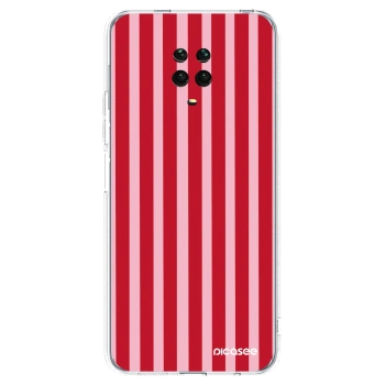Picasee husă transparentă din silicon pentru Xiaomi Redmi Note 9S - Lines red