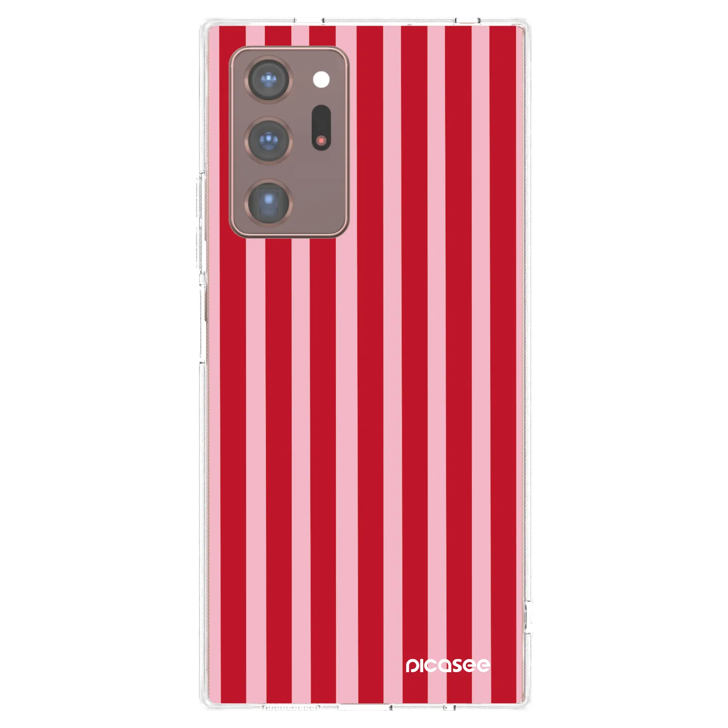 Picasee husă transparentă din silicon pentru Samsung Galaxy Note 20 Ultra - Lines red