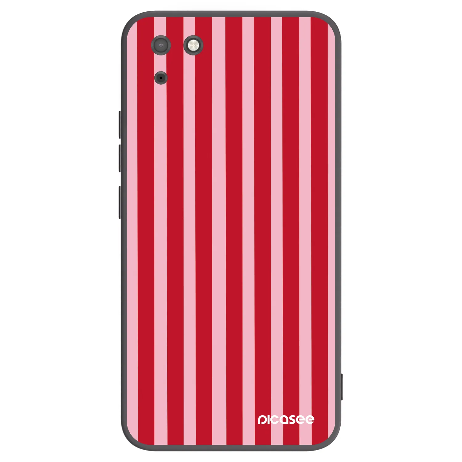 Picasee husă neagră din silicon pentru Huawei Y5P - Lines red