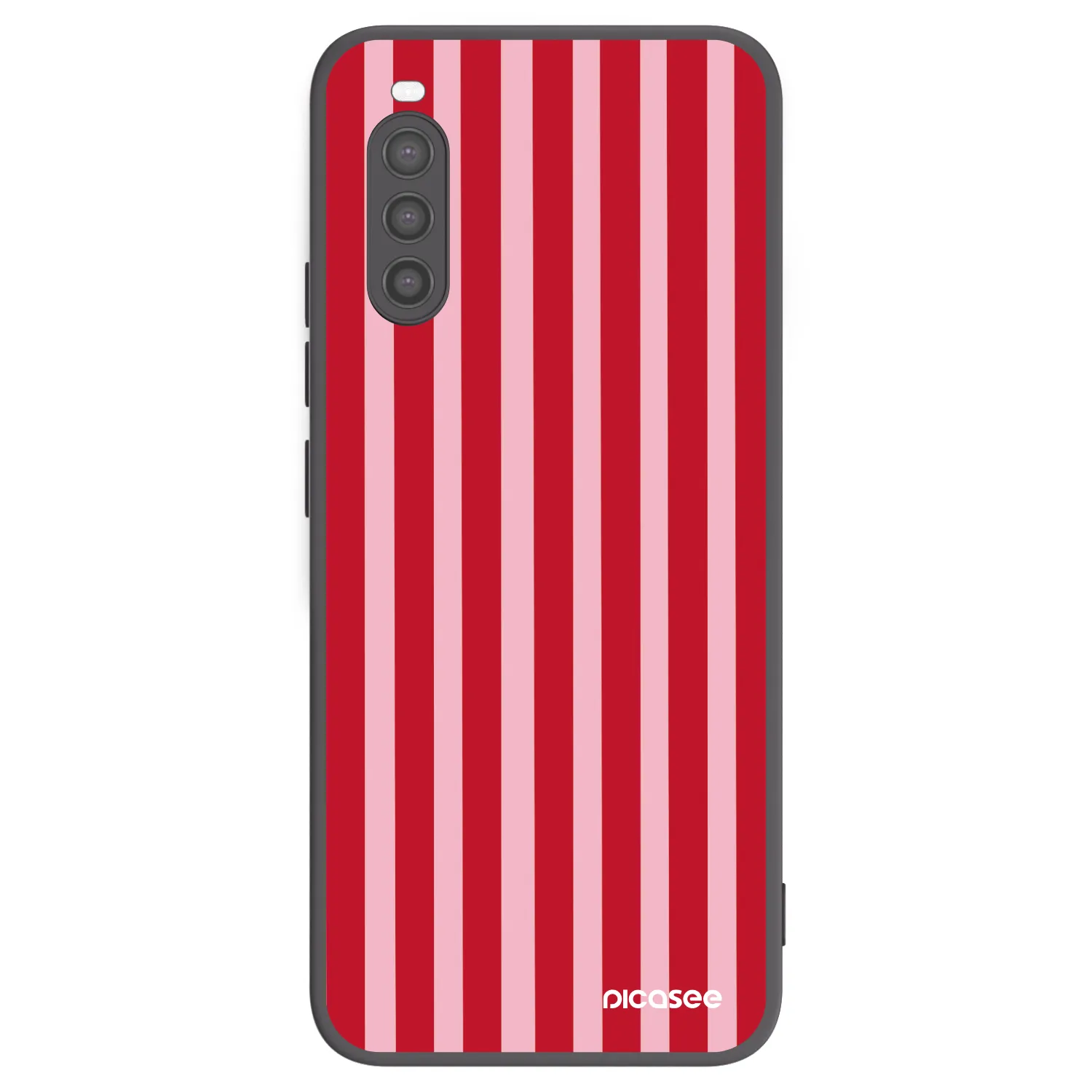 Picasee husă neagră din silicon pentru Sony Xperia 10 II - Lines red