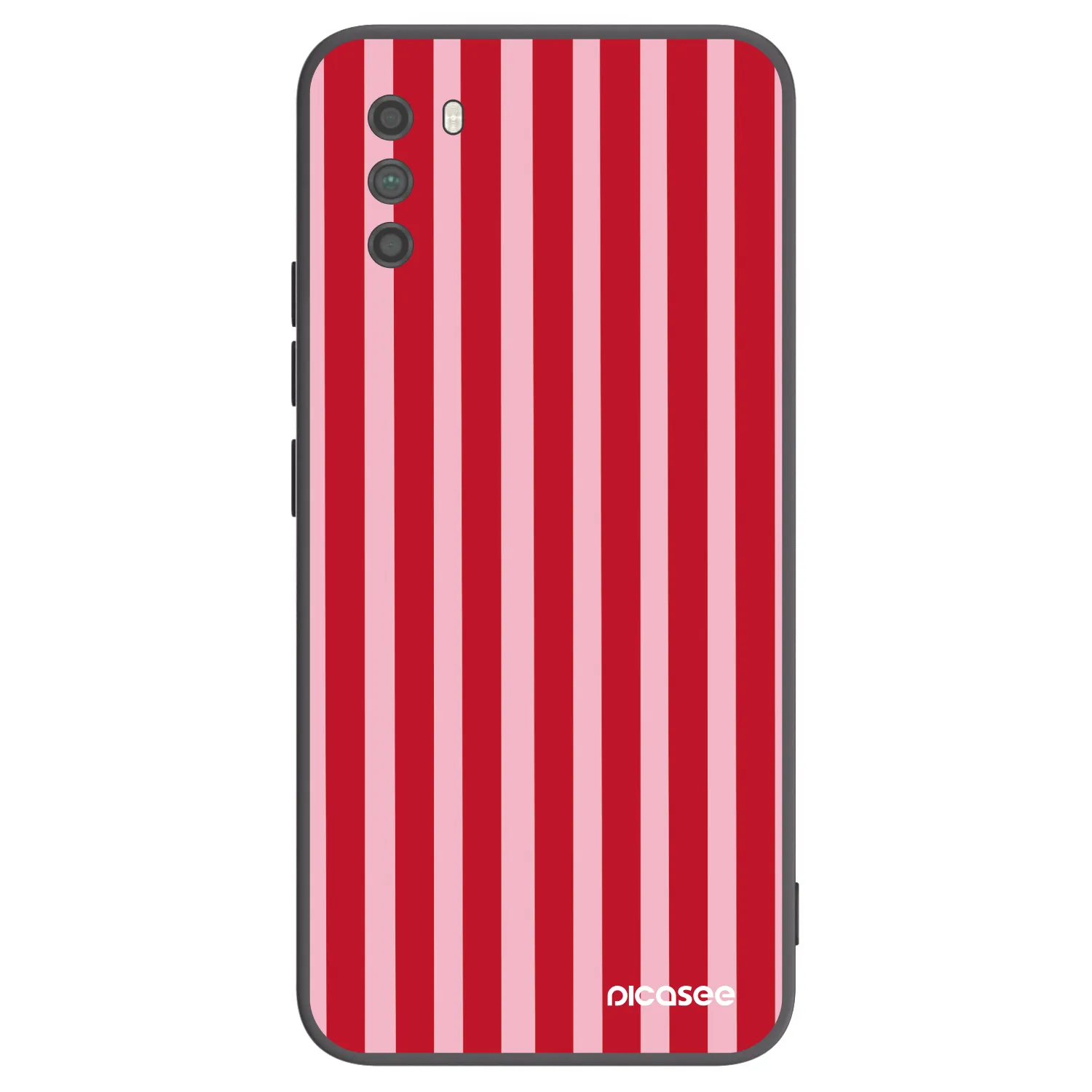 Picasee husă neagră din silicon pentru Xiaomi Poco M3 - Lines red