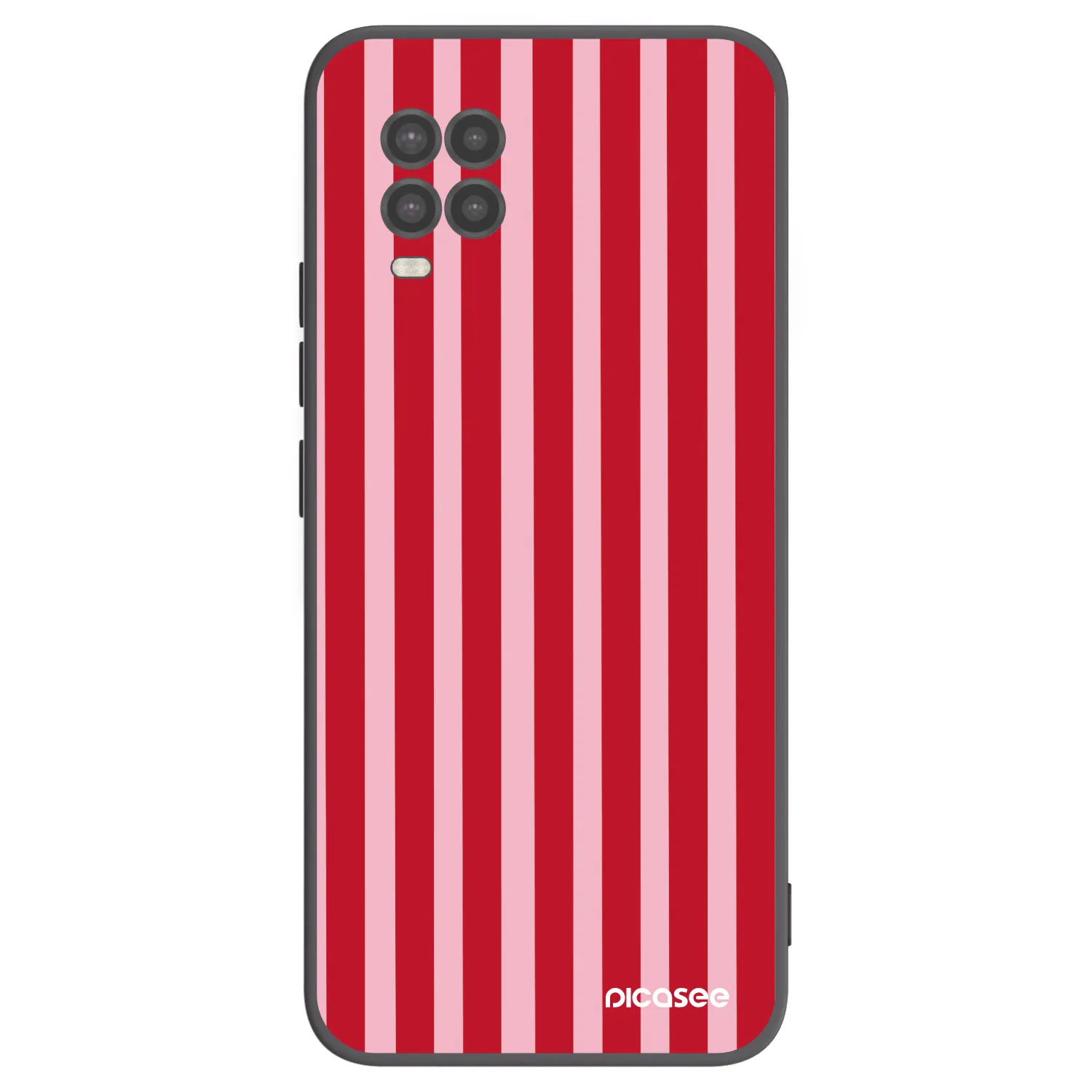 Picasee husă neagră din silicon pentru Xiaomi Mi 10 Lite - Lines red