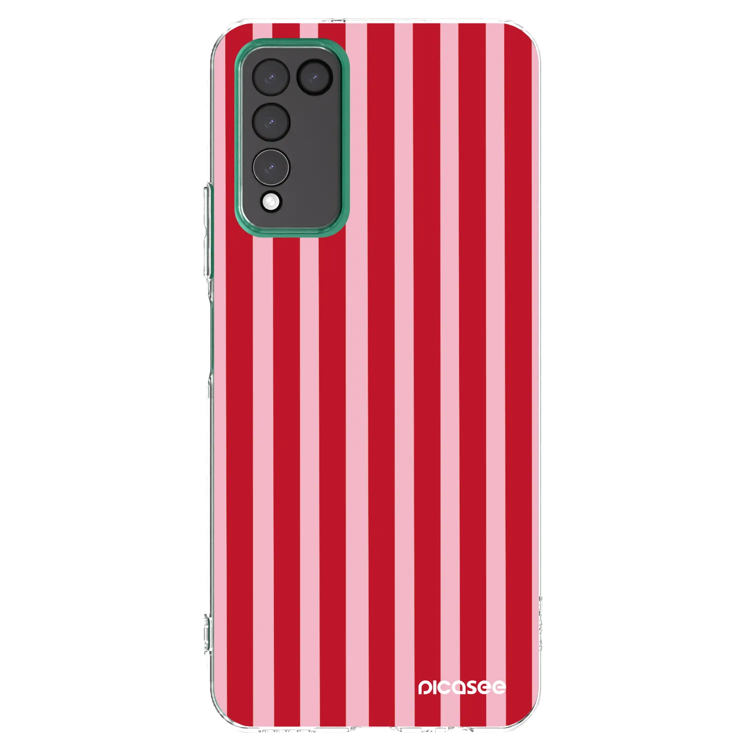 Picasee husă transparentă din silicon pentru Honor 10X Lite - Lines red