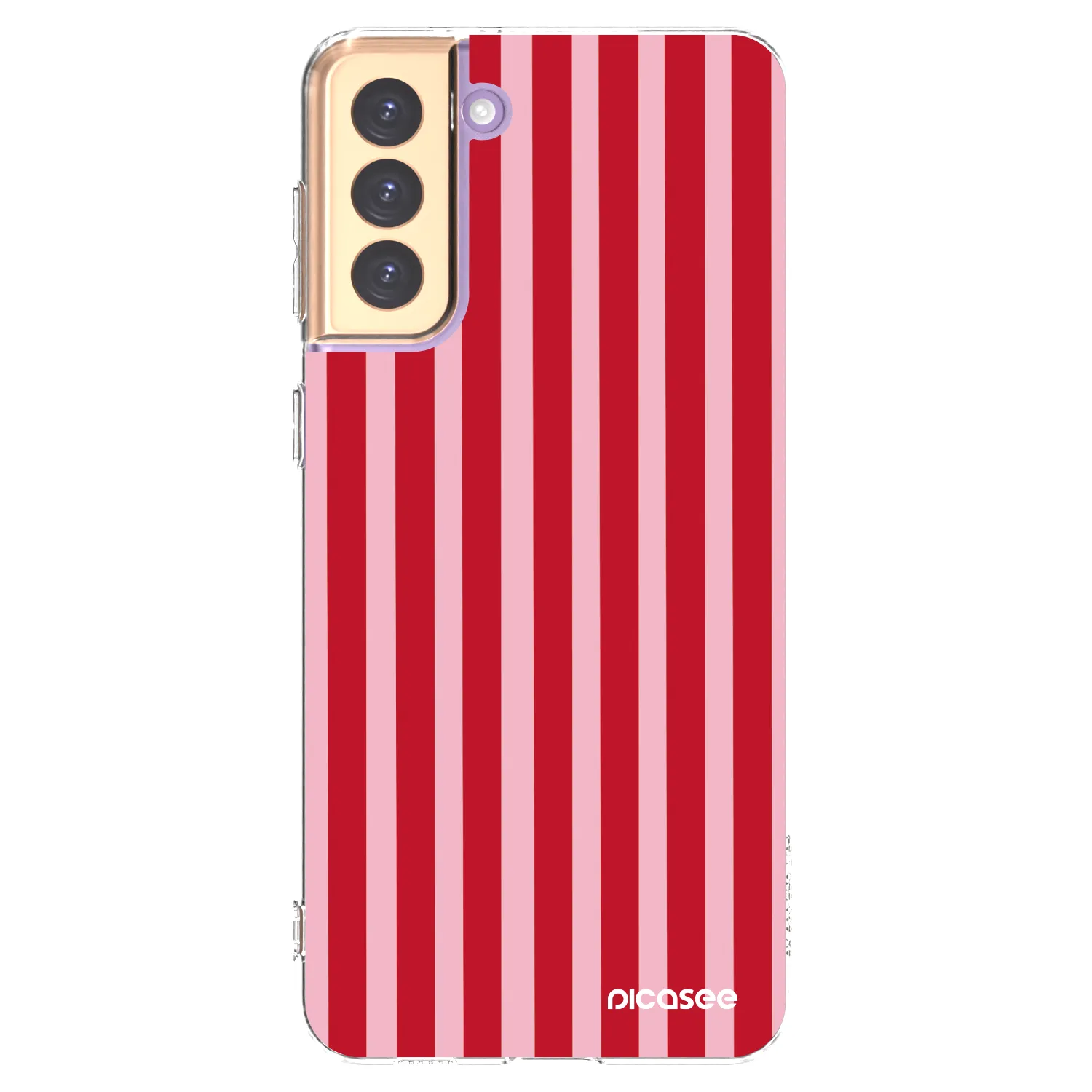 Picasee husă transparentă din silicon pentru Samsung Galaxy S21+ 5G G996F - Lines red