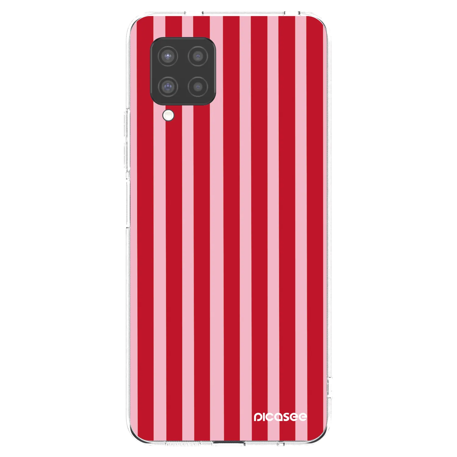 Picasee husă transparentă din silicon pentru Samsung Galaxy A42 A426B - Lines red