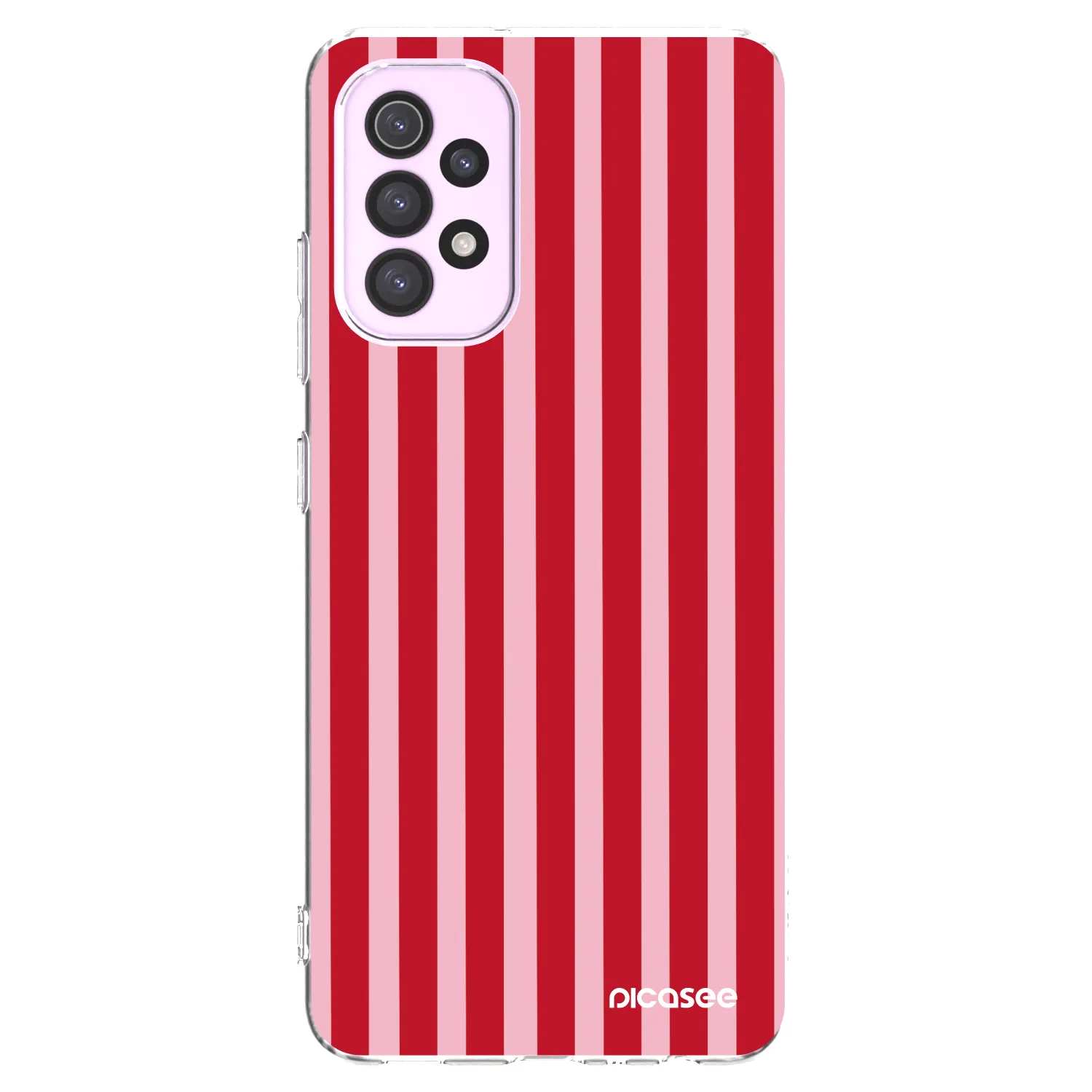 Picasee husă transparentă din silicon pentru Samsung Galaxy A32 5G A326B - Lines red