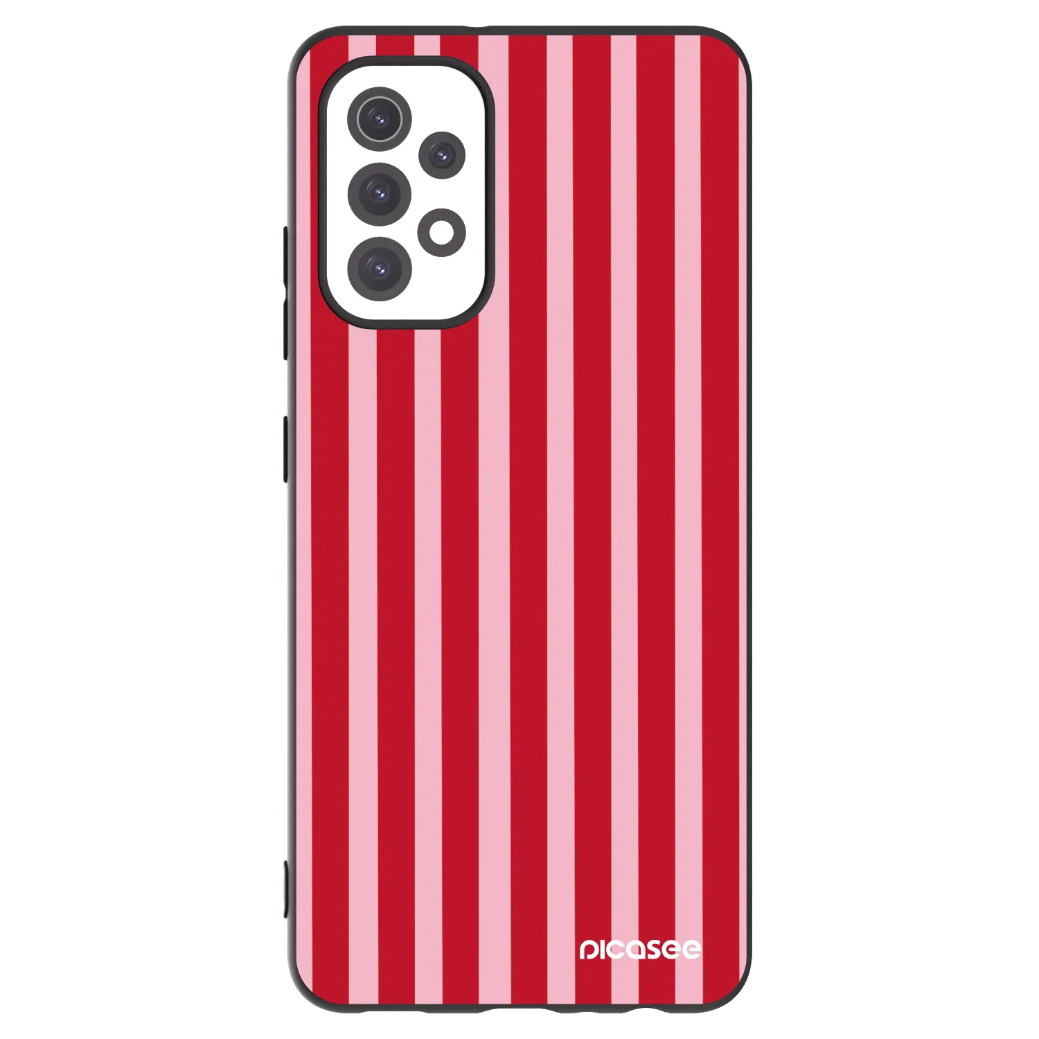Picasee husă neagră din silicon pentru Samsung Galaxy A32 5G A326B - Lines red