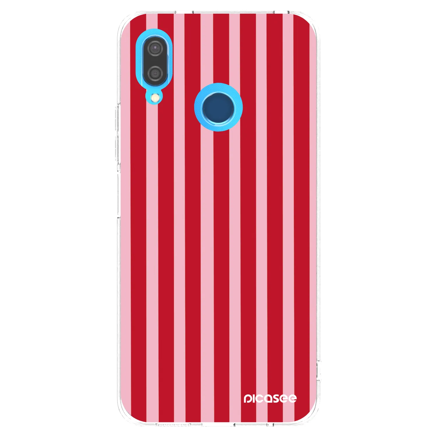 Picasee husă transparentă din silicon pentru Huawei P20 Lite - Lines red