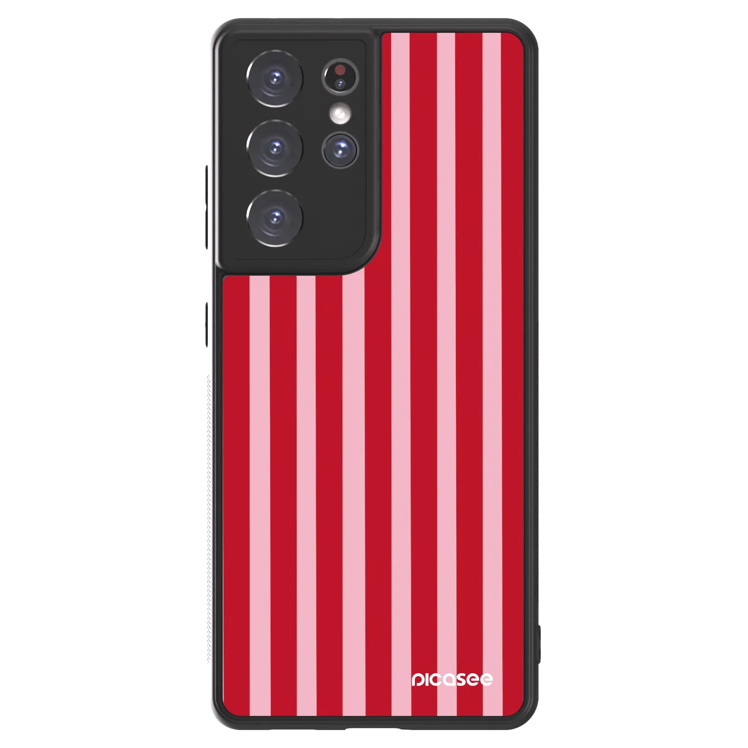 Picasee ULTIMATE CASE pentru Samsung Galaxy S21 Ultra 5G G998B - Lines red