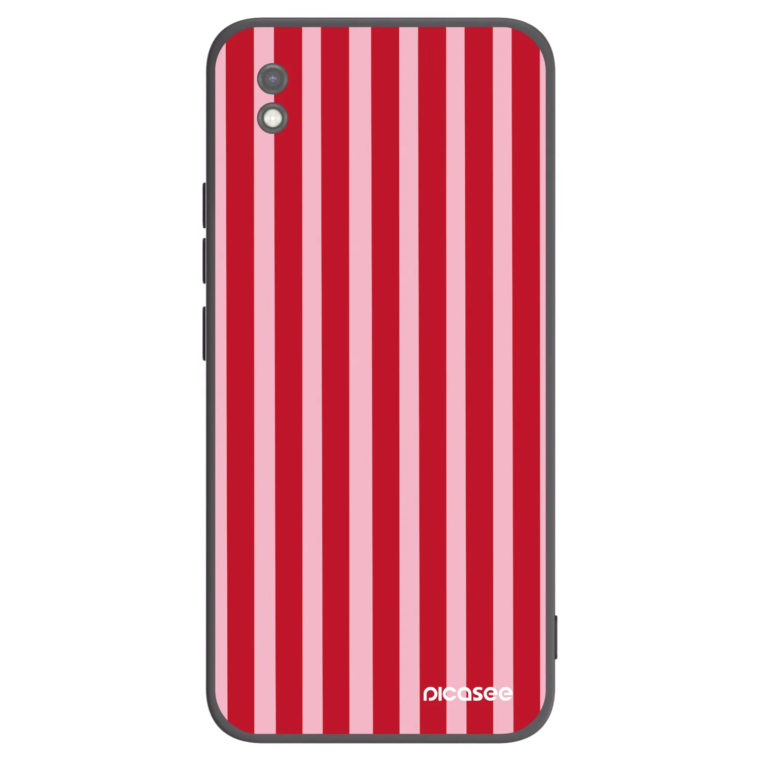 Picasee husă neagră din silicon pentru Xiaomi Redmi 9AT - Lines red