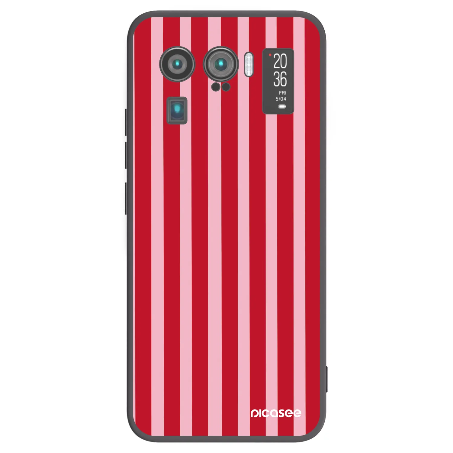 Picasee husă neagră din silicon pentru Xiaomi Mi 11 Ultra - Lines red