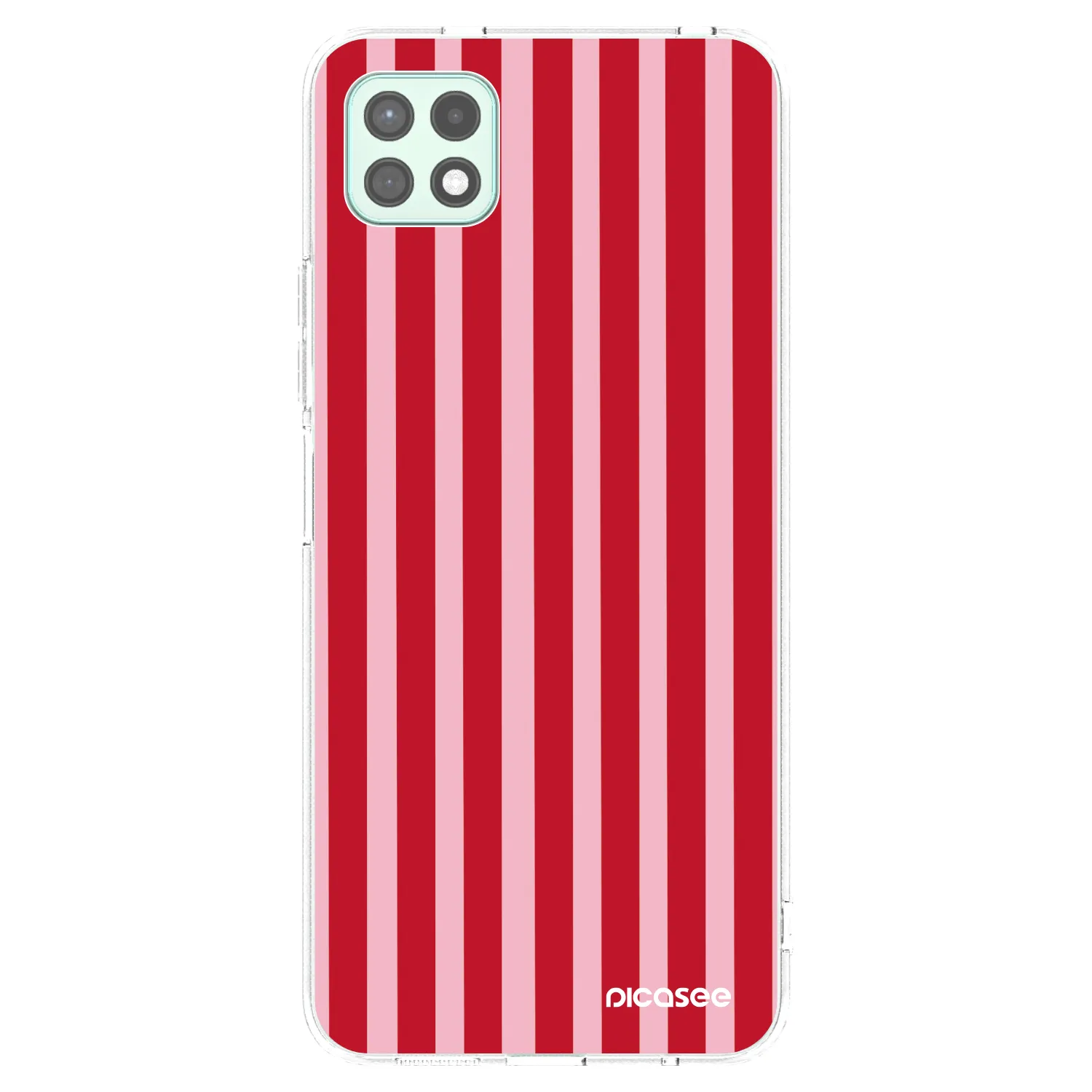 Picasee husă transparentă din silicon pentru Samsung Galaxy A22 A226B 5G - Lines red