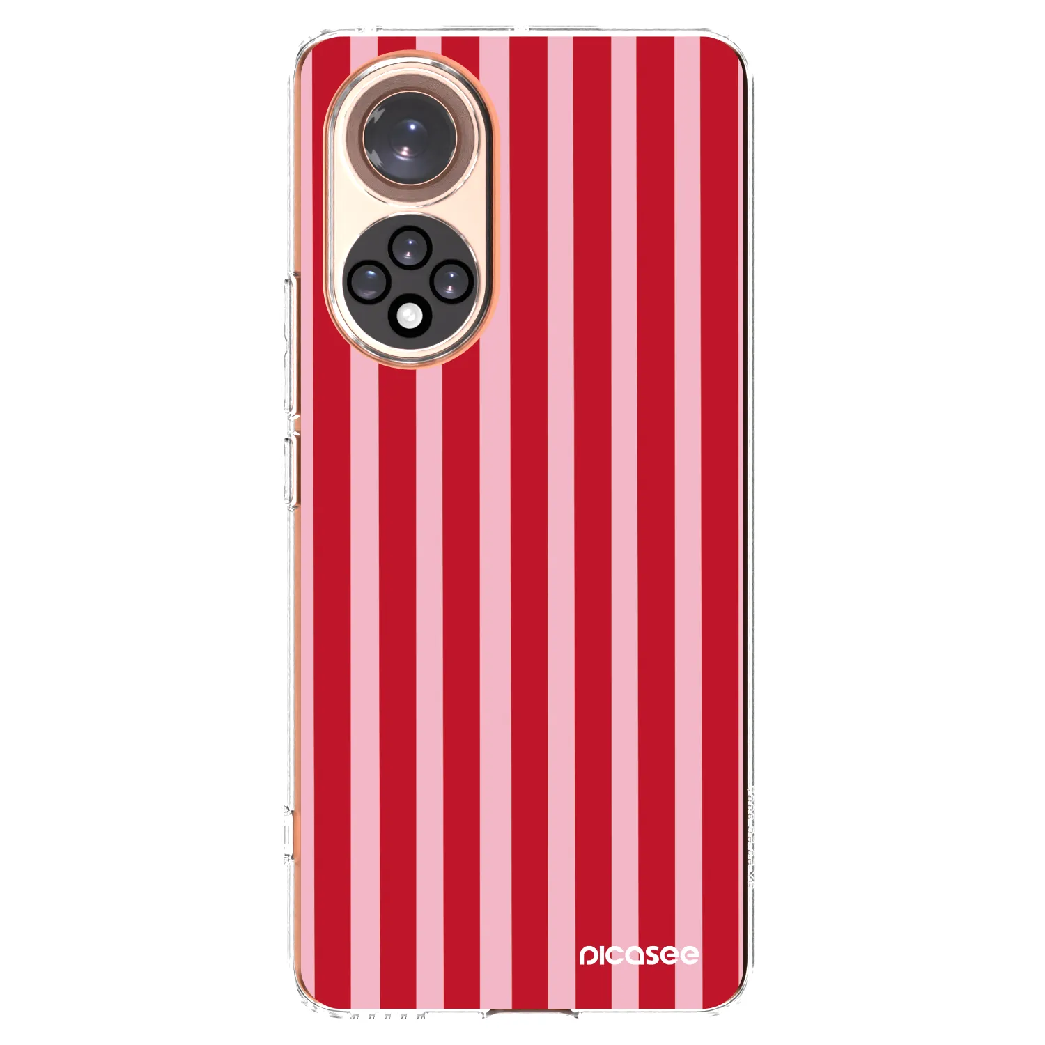 Picasee husă transparentă din silicon pentru Honor 50 5G - Lines red
