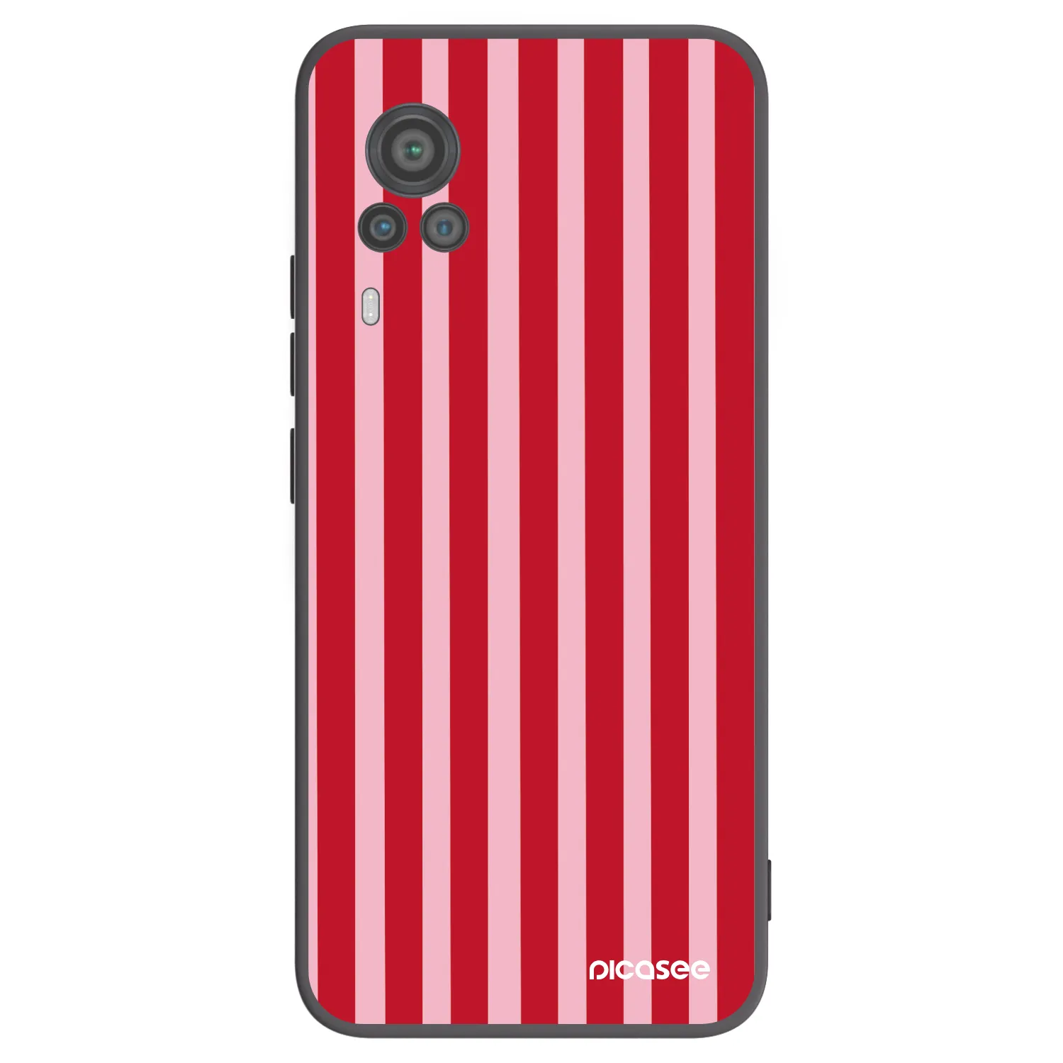 Picasee husă neagră din silicon pentru Vivo X60 Pro 5G - Lines red