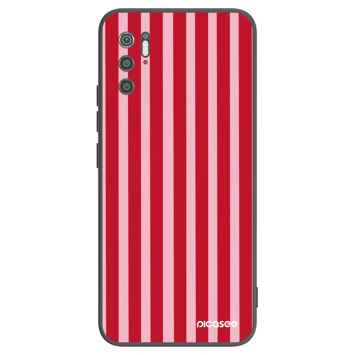 Picasee husă neagră din silicon pentru Xiaomi Poco M3 Pro 5G - Lines red