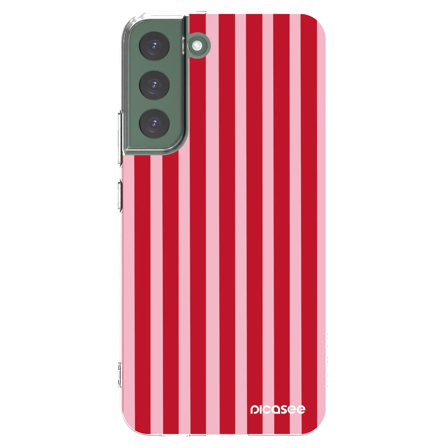 Picasee husă transparentă din silicon pentru Samsung Galaxy S22+ 5G - Lines red