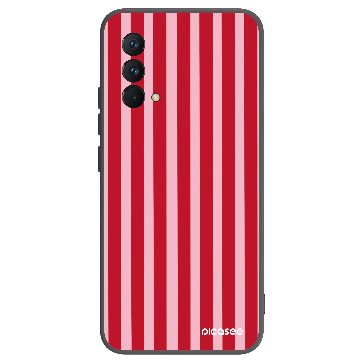 Picasee husă neagră din silicon pentru Realme GT Master Edition 5G - Lines red