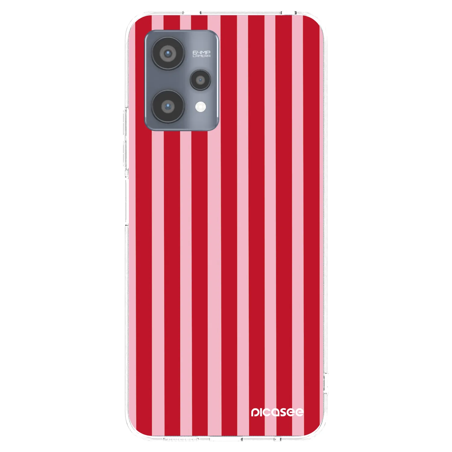 Picasee husă transparentă din silicon pentru Realme 9 Pro 5G - Lines red