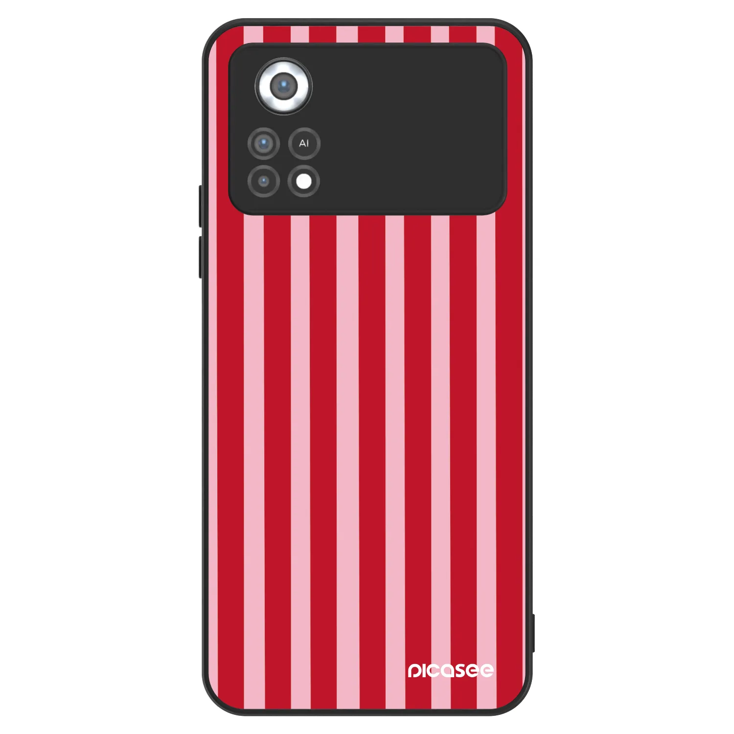 Picasee ULTIMATE CASE pentru Xiaomi Poco X4 Pro 5G - Lines red