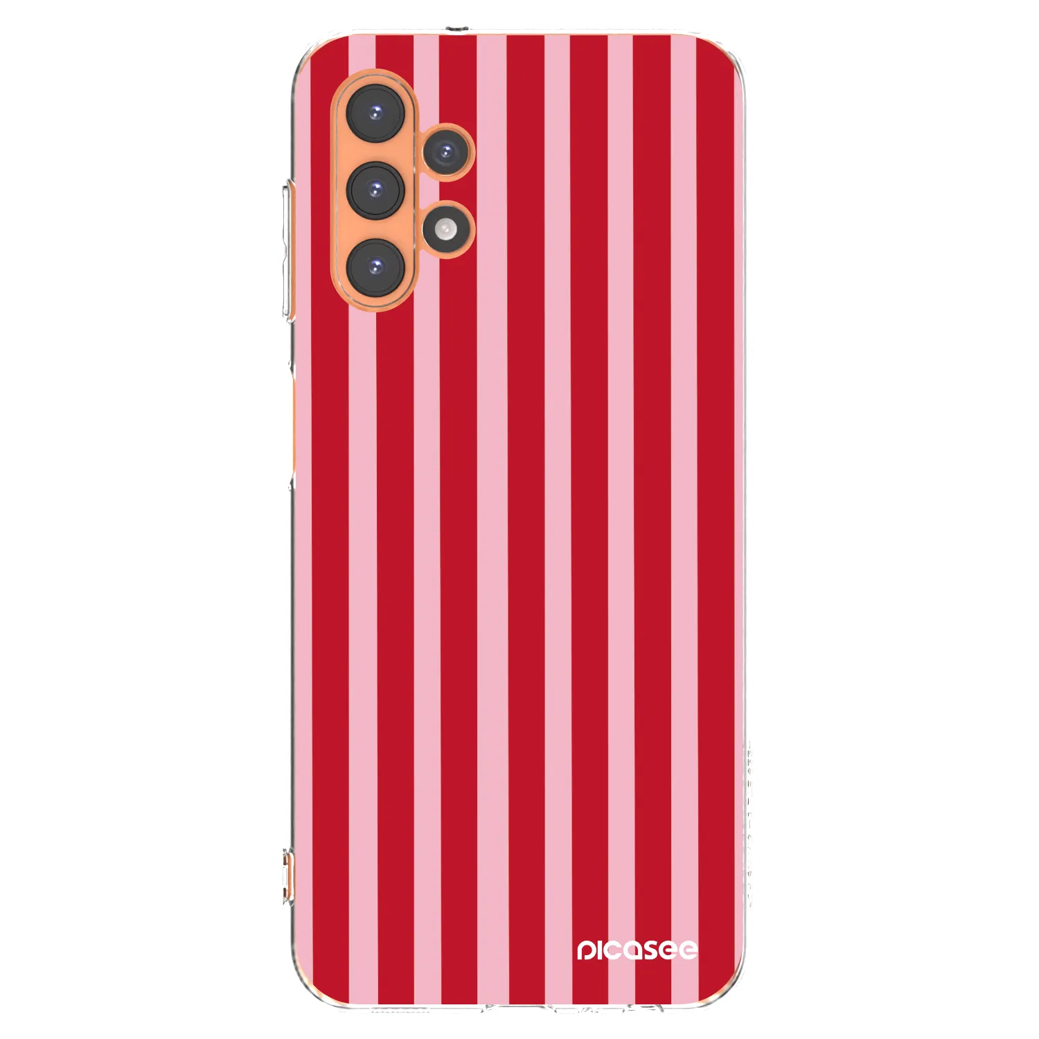 Picasee husă transparentă din silicon pentru Samsung Galaxy A13 4G A135 - Lines red