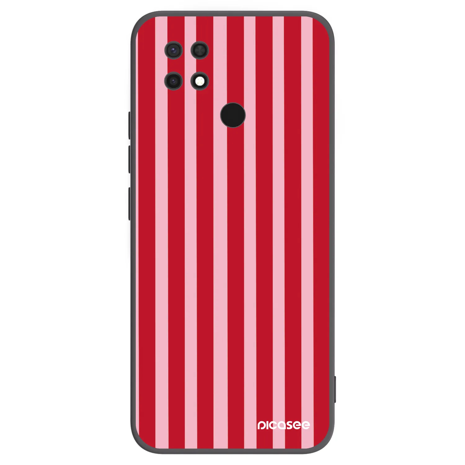Picasee husă neagră din silicon pentru Xiaomi Redmi 10C - Lines red