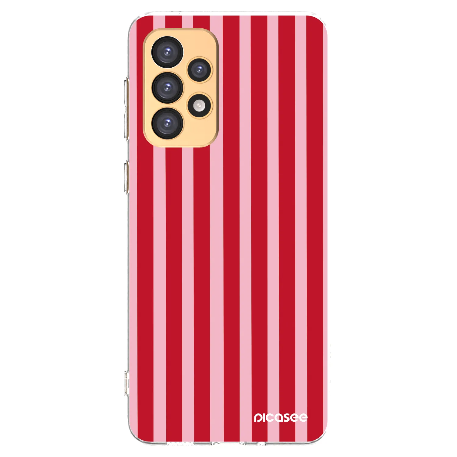 Picasee husă transparentă din silicon pentru Samsung Galaxy A33 5G A336 - Lines red
