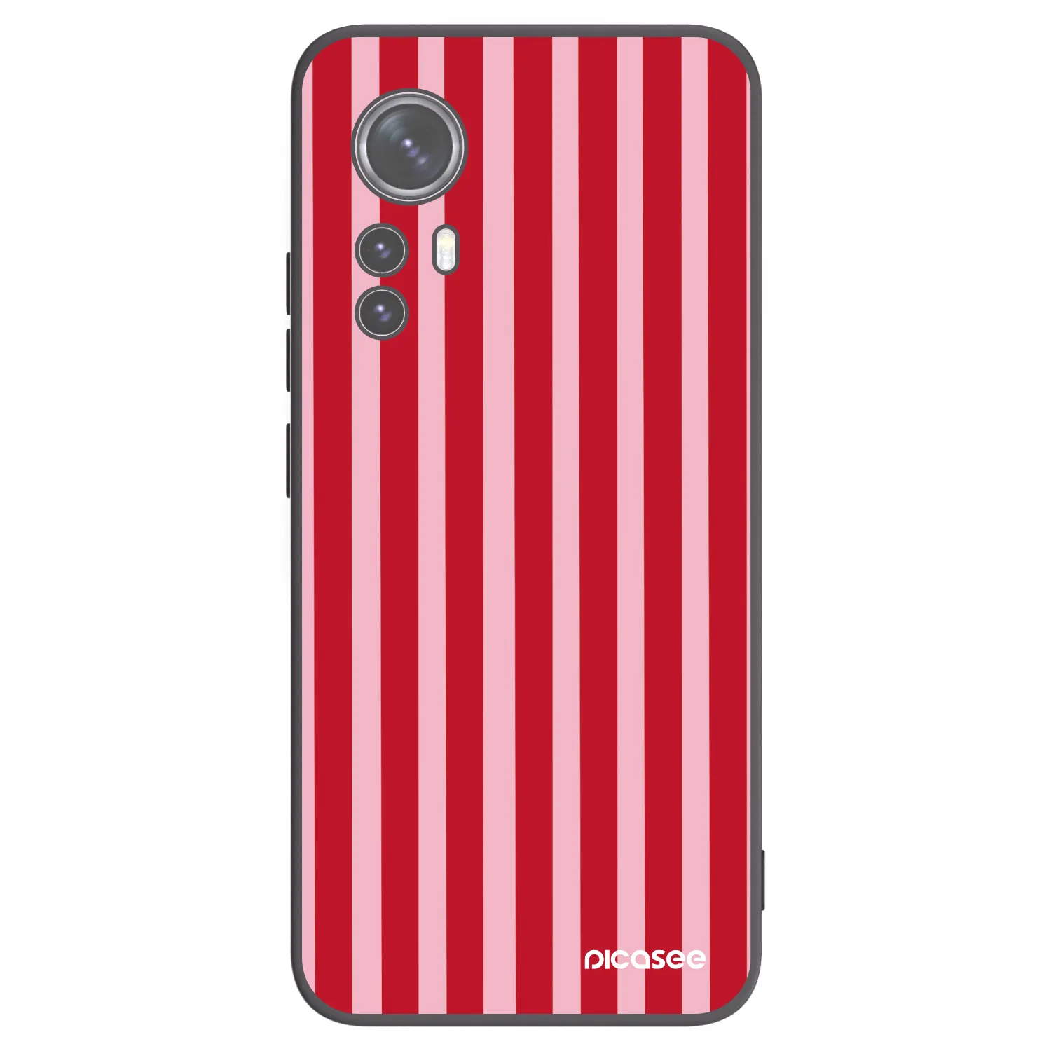 Picasee husă neagră din silicon pentru Xiaomi 12X - Lines red