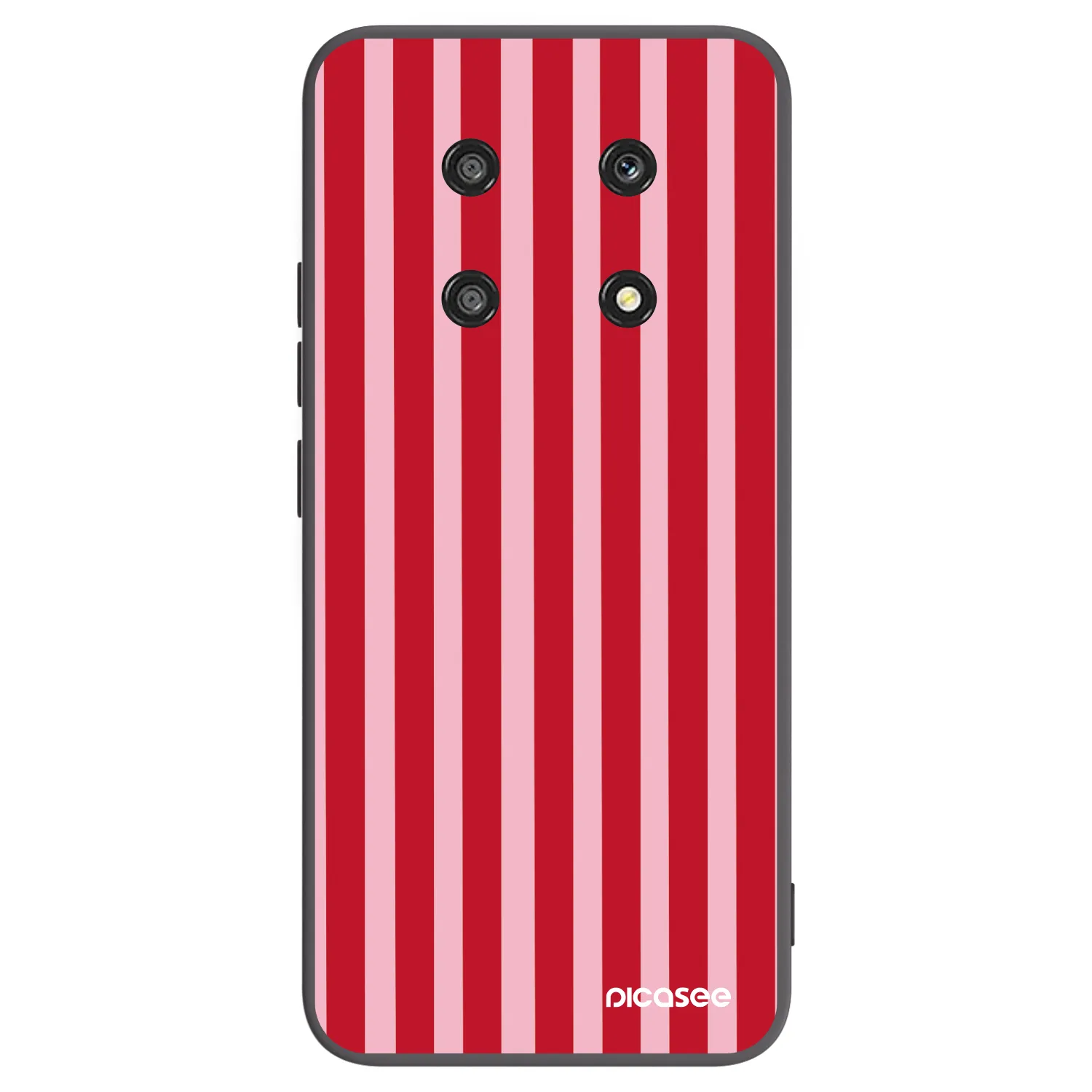 Picasee husă neagră din silicon pentru Honor Magic4 Lite 5G - Lines red