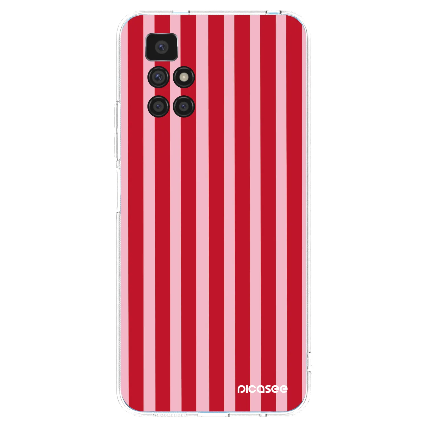 Picasee husă transparentă din silicon pentru Xiaomi Redmi 10 (2022) - Lines red