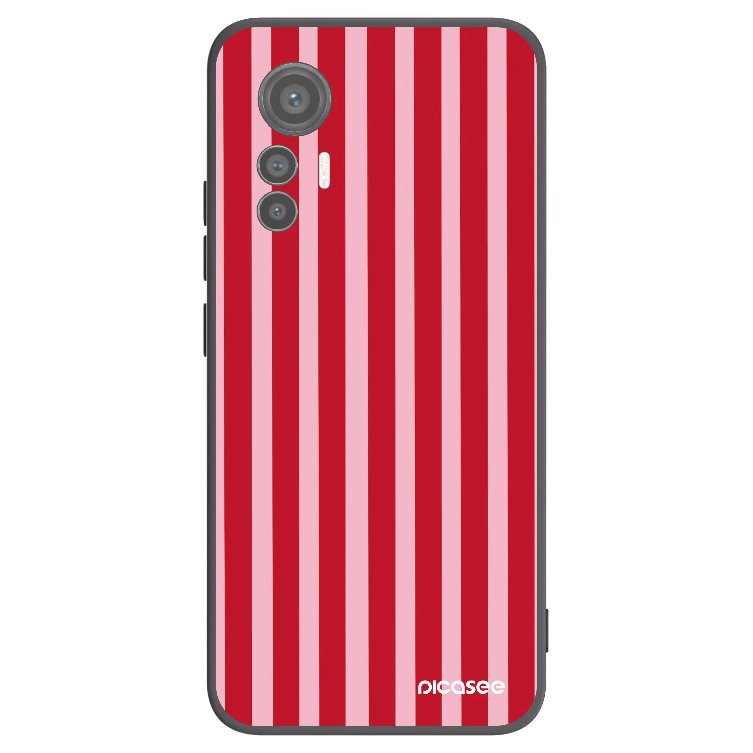 Picasee husă neagră din silicon pentru Xiaomi 12 Lite - Lines red