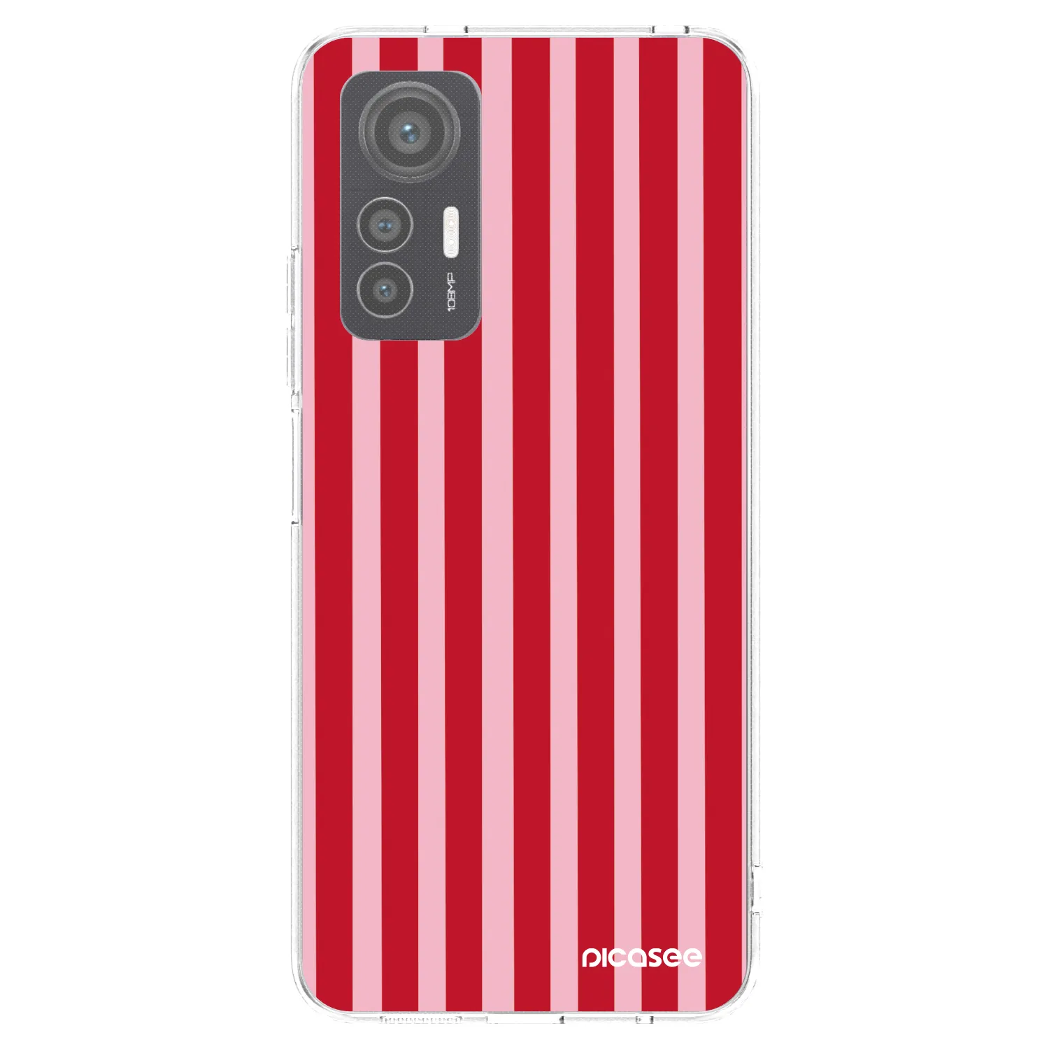 Picasee husă transparentă din silicon pentru Xiaomi 12 Lite - Lines red