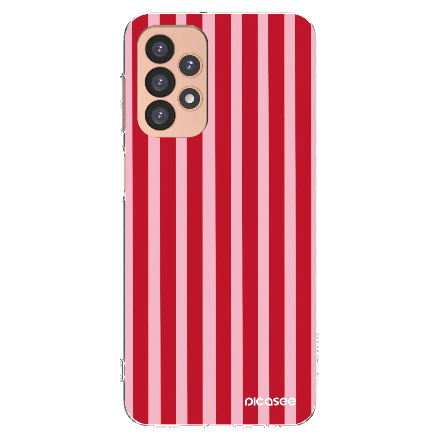 Picasee husă transparentă din silicon pentru Samsung Galaxy A23 A236B 5G - Lines red