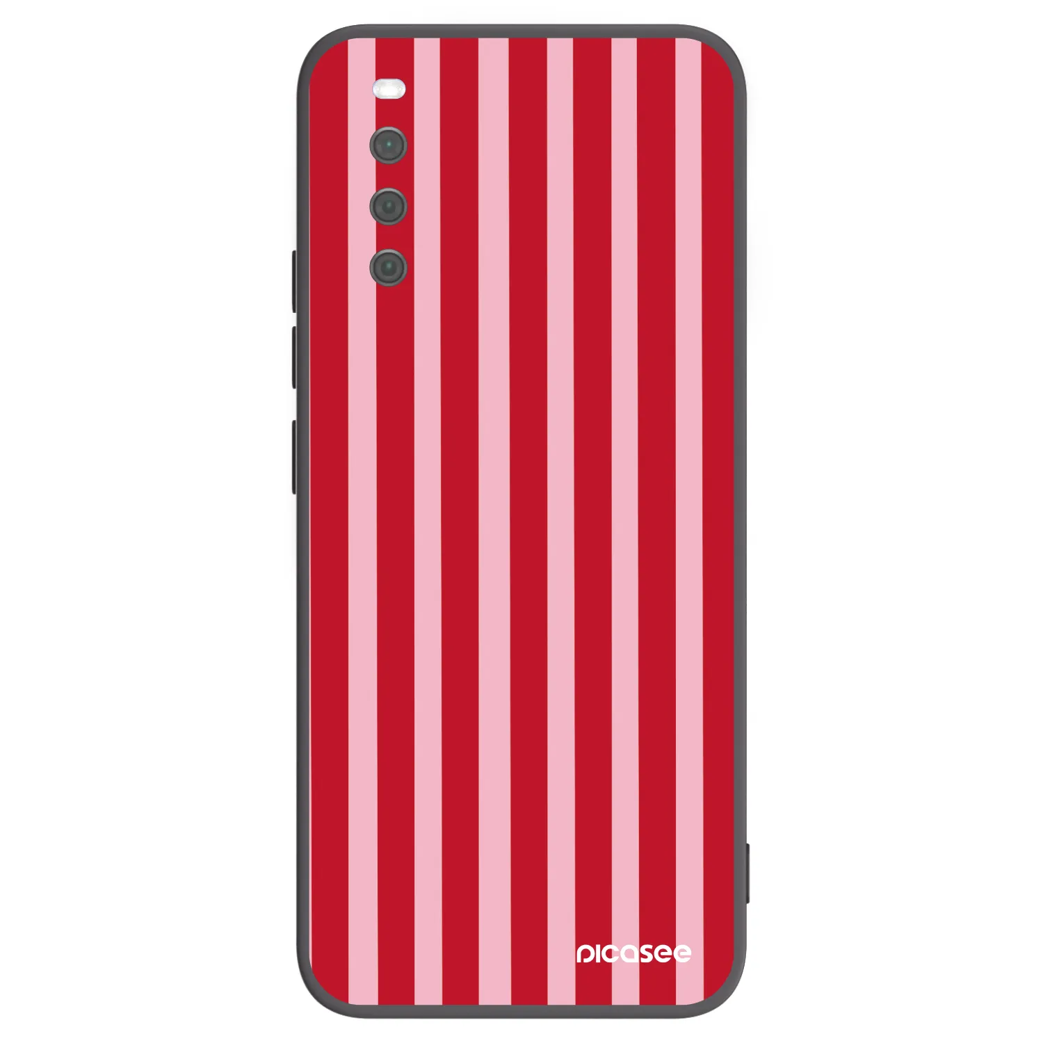 Picasee husă neagră din silicon pentru Sony Xperia 10 III - Lines red
