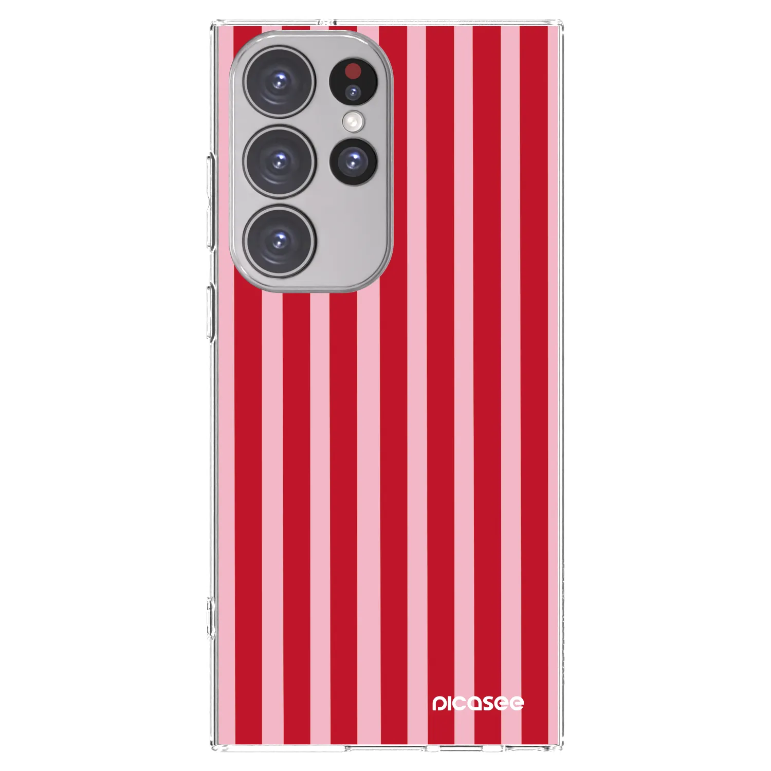 Picasee husă transparentă din silicon pentru Samsung Galaxy S23 Ultra 5G - Lines red