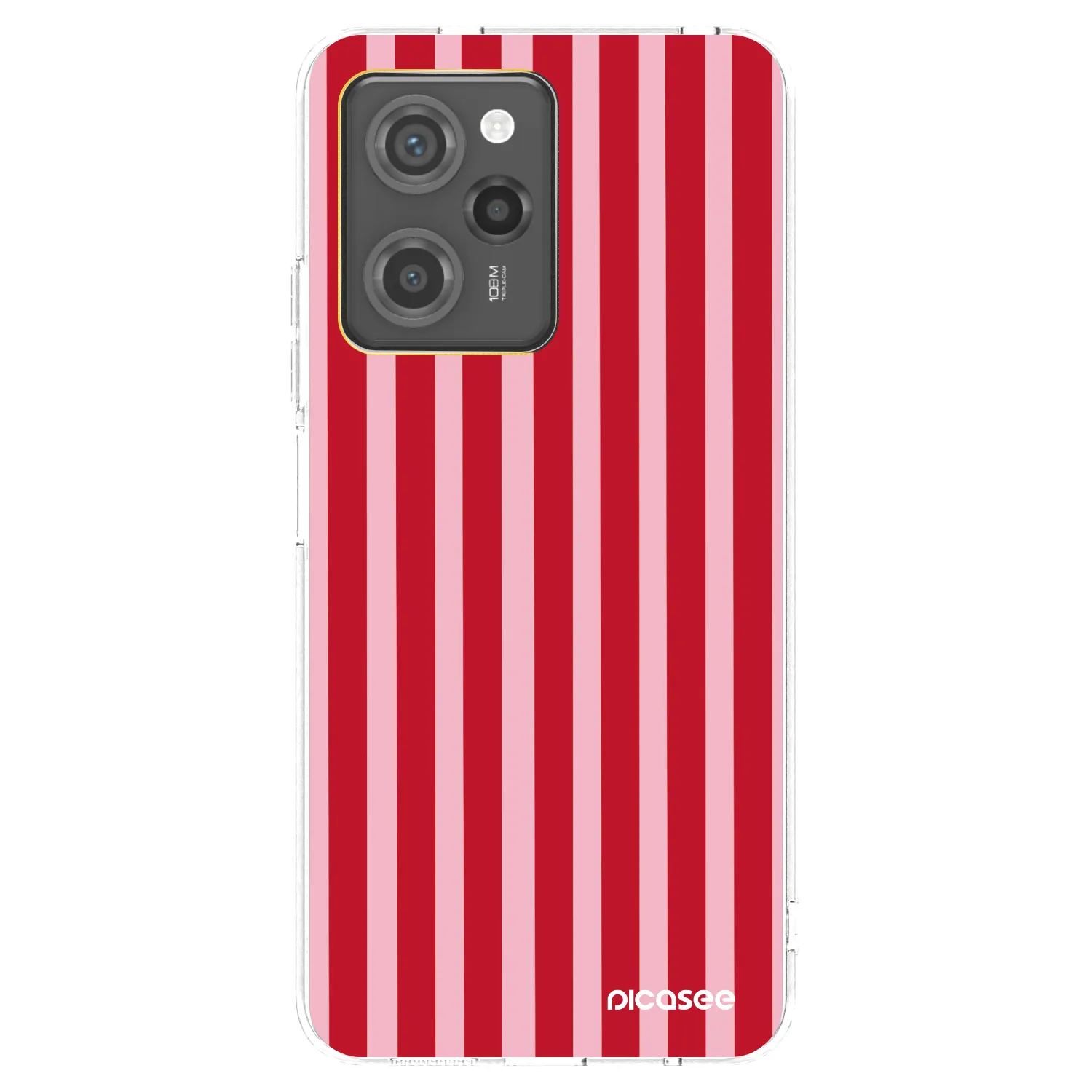 Picasee husă transparentă din silicon pentru Xiaomi Poco X5 Pro - Lines red
